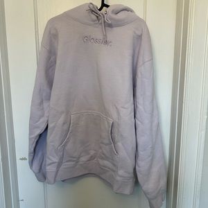 Glossier Lilac Hoodie Size Medium